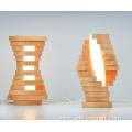 Twisting Light Wooden Decorative Table Lamp